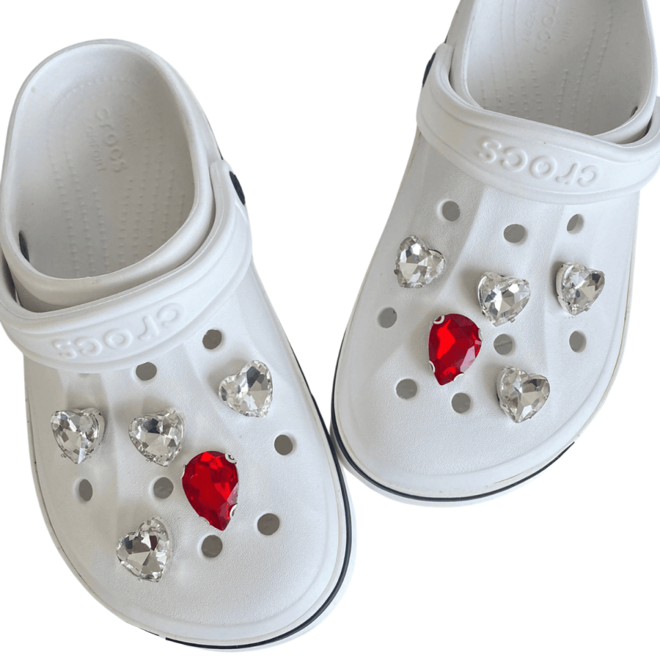 Crocs Terlik Taşlı Aksesuar Kalp
