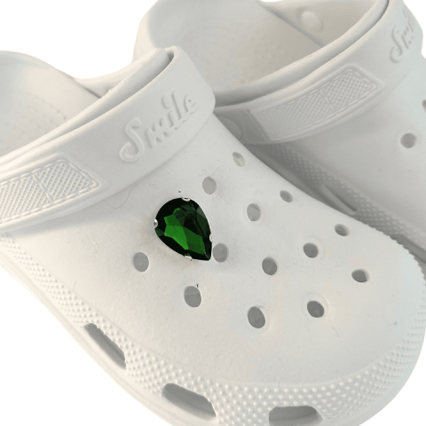 Crocs Terlik Uyumlu Taş Aksesuar Yeşil