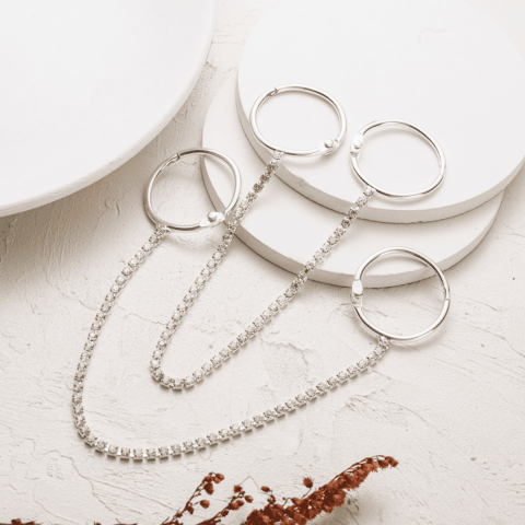 Crocs Terlik İle Uyumlu Metal Zincir Aksesuar 2'li