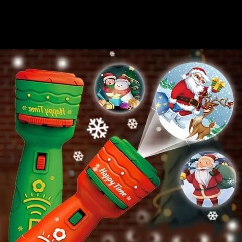Çocuklar İçin Projektör Noel Baba 24 Desenli