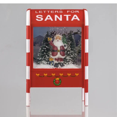 Müzikle Aydınlatılmış Noel Baba Posta Kutusu