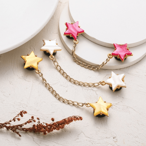 Zincirli Yıldız Jibbitz, Crocs Zincirli Charm