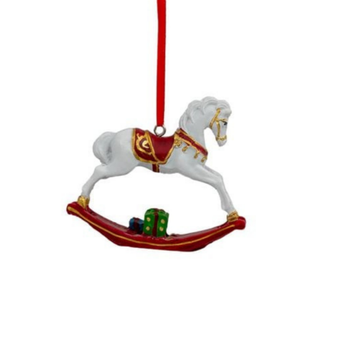 Sallanan At Ağaç Süsü 9 cm, Yılbaşı Ağaç Süsü