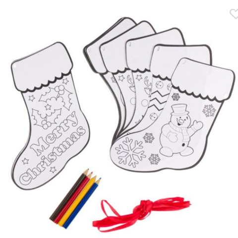 4 Boya Kalemli DIY Seti, Çocuklar İçin Kendin Yap Ağaç Süsü