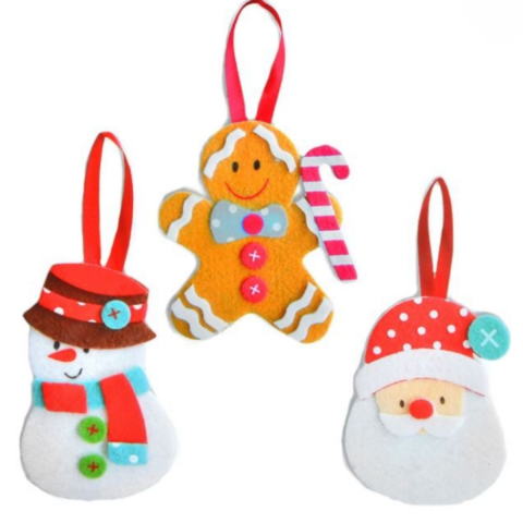 Çocuklar İçin Kendin Yap Ağaç Süsü Seti 3'l